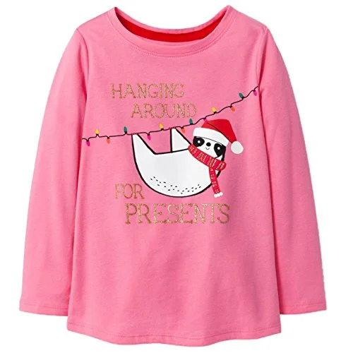 Girls Sloth Christmas Tee — Cat & Jack Infant & Toddler Girls Sloth 