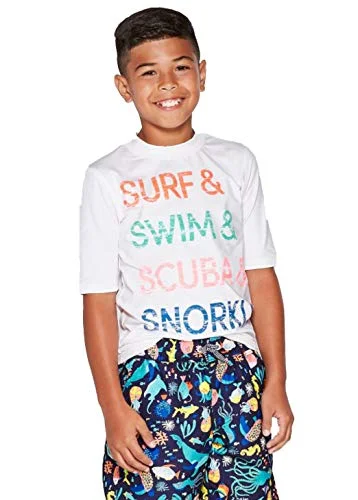 Boys Short Sleeve Rash Guard — xs (4/5))