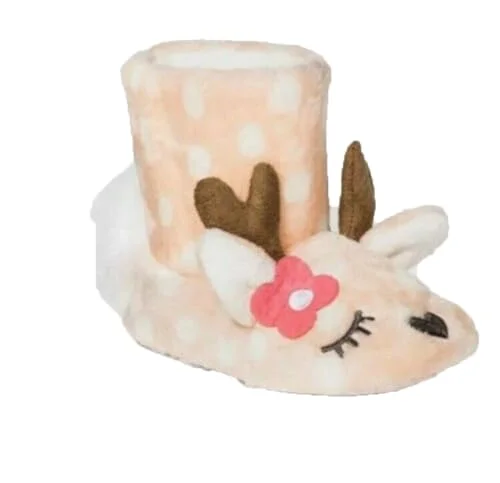 Girls Animal Slipper Boots — (large(4t-5t))