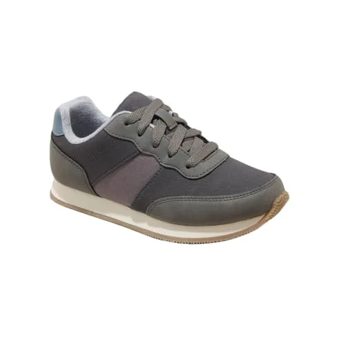 Cat & Jack Big Kid Boys' Miles Lace-Up Sneakers - (Gray, 13)