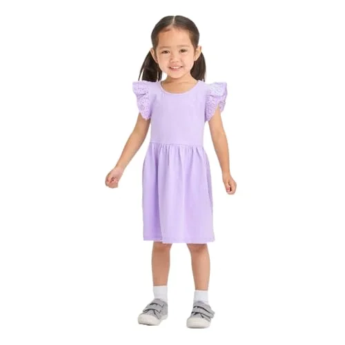 Toddler Knit Jersey Dress — purple)