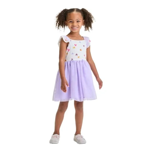 Girls Printed Tulle Dress — 18 months