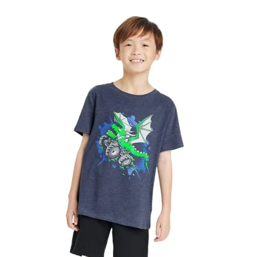 Short Sleeve Graphic Tee — dragon monster)