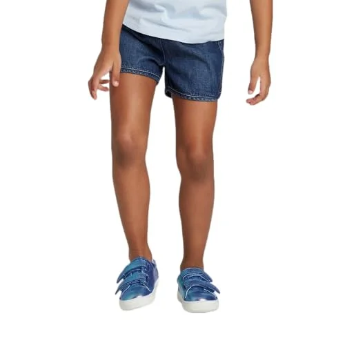 Cat & Jack Toddler Girls Woven Pull-On Shorts- (US, Age, 12 Months, Dark Blue)