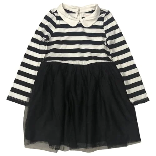 Girls Striped Tutu Dress — small (6-7)