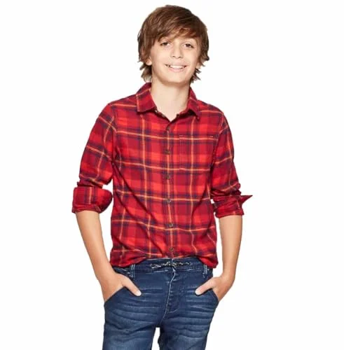 Woven Button-Down Shirt — x-small
